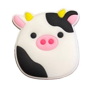 Cow Squishmallow Croc Charm
